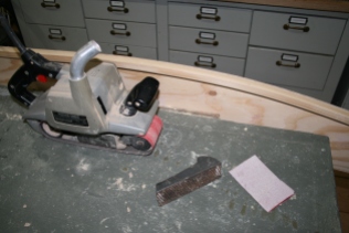 10. Fair outside edges with sanding and rasping, etc.