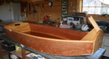 16. Gunwales rounded and sealed with epoxy.