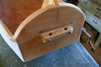 2. Bow cleat bolted on.