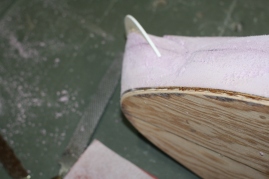 31. Remove the cleat and sand bottom and edges.