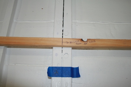 1 - I measured the location of each frame with a "story pole" inside the hull.