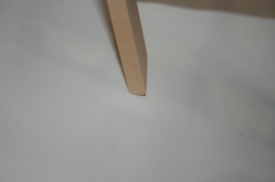 11 - Each stick is beveled so only the "interior" point makes contact.