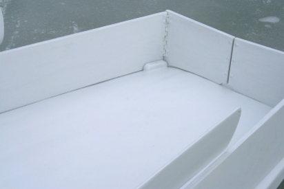 3 - The chocks keep the rack from sliding when the decks are icy.