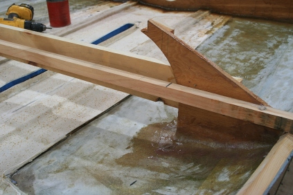 This cross spall comes off after epoxy cures.