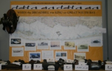 The 8-foot LOA bay chart showing 49 known "big rigs" was the centerpiece.